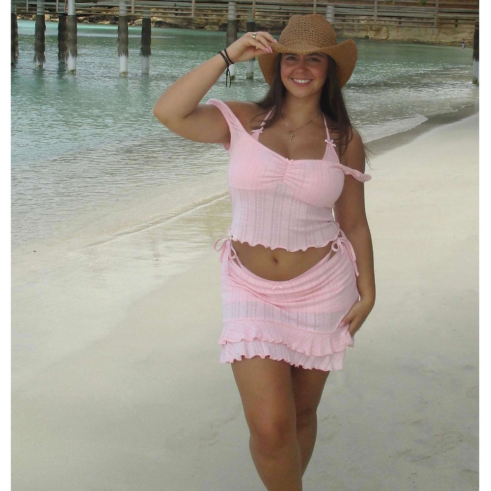 Spenser Barbosa x Ardene matching top and skirt